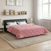 Duvet Invernale Rosa 200 x 220 cm Microfibra e Fleece Teddy 42026345