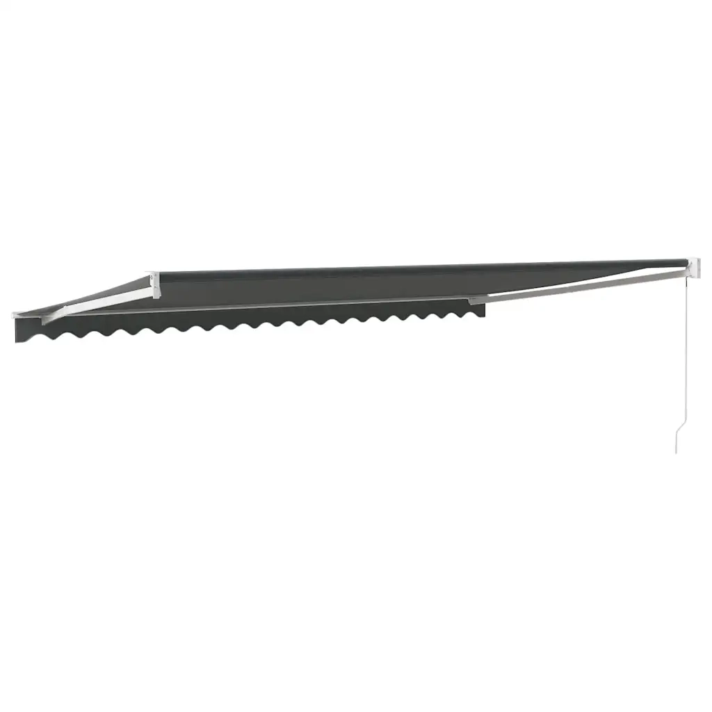 Tenda da Sole Retrattile Antracite 5x3 m in Tessuto e Alluminio 3154440
