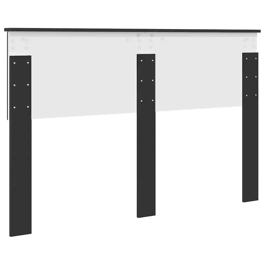 Testiera-Testata-Testiera Decorativa Rovere Nero 140 cm Legno multistrato 969392