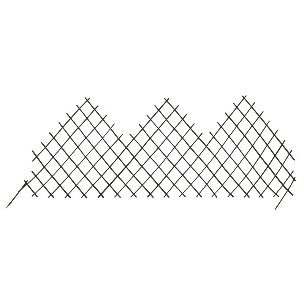 Recinzione a Traliccio 5 pz 170x75 cm in Salice 147794