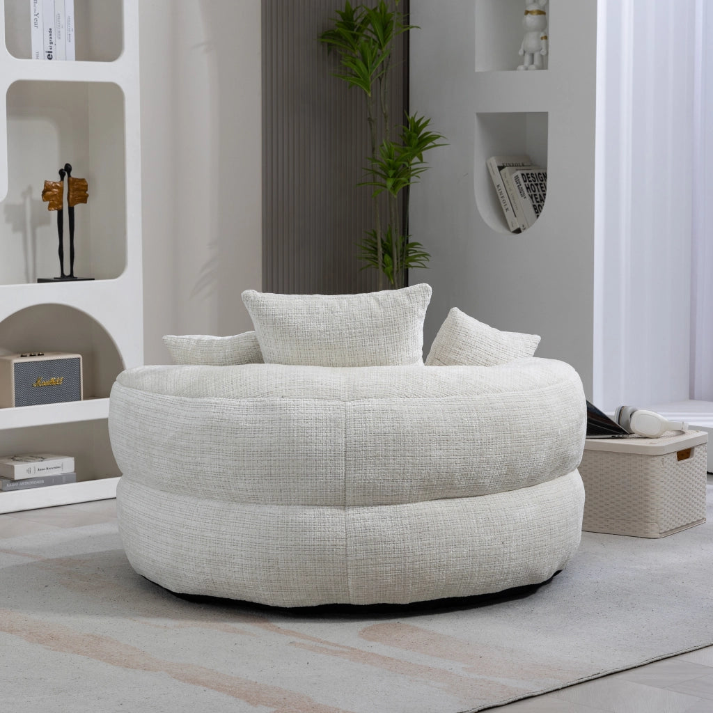 POLTRONA lounge in ciniglia 108x108x52 cm beige