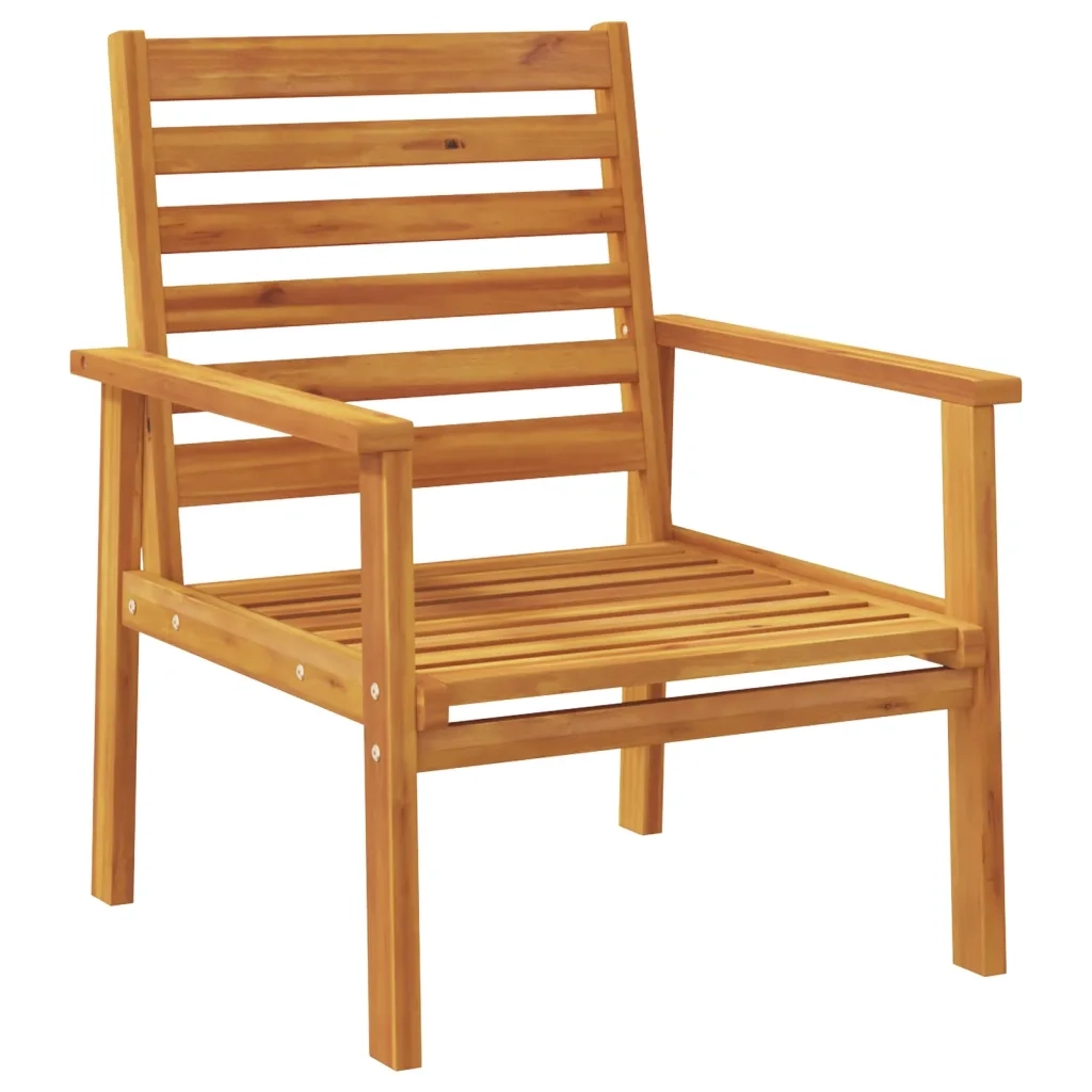 Poltrone da Giardino 2pz con Cuscino in Legno Massello Acacia 826191