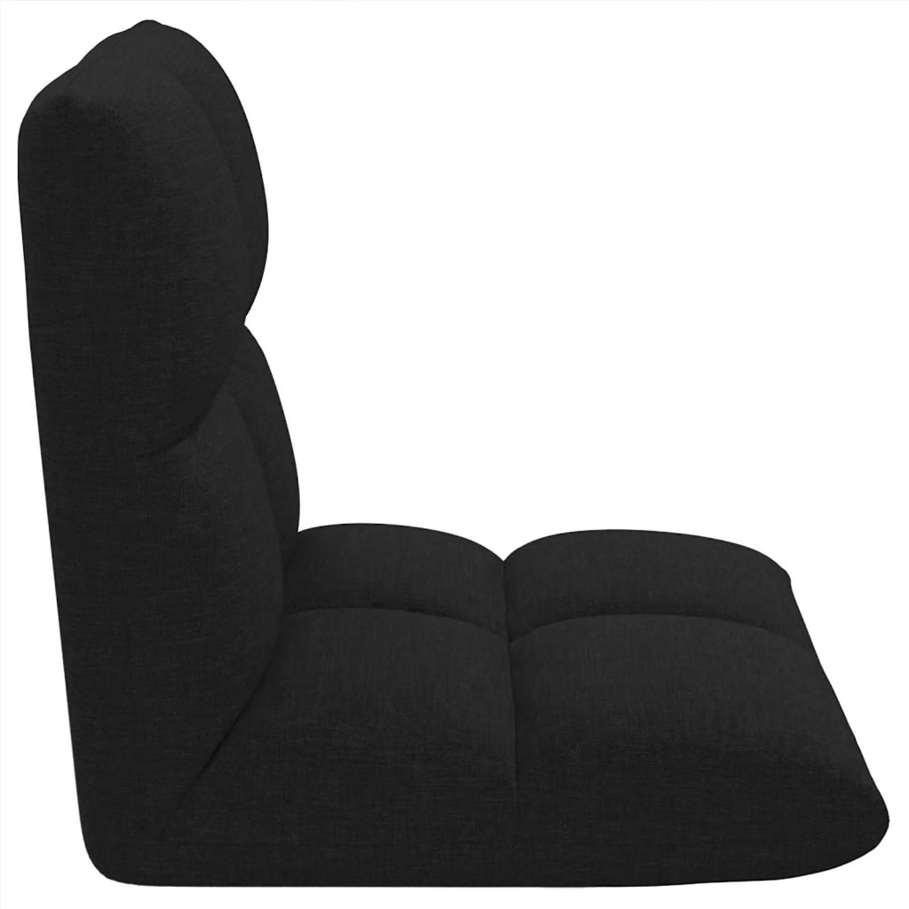 Sedia da Pavimento Nero 50 x 61 x 57 cm Tessuto 42028144