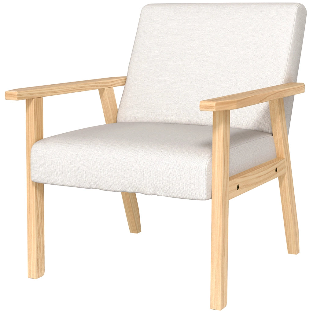 Poltrona in tessuto ¨C zephmum ¨C crema 64x70x72 cm