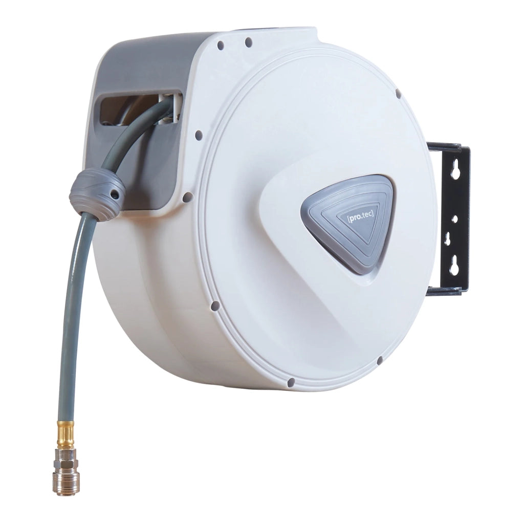 Avvolgitubo per aria compressa con tubo da 30 + 2 m bianco/grigio 03_0009357