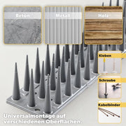 Difesa uccelli / Difesa uccelli / Protezione colombi, Spine gatto, Protezione colombi, Difesa uccelli, spine, (6pz, Argento)