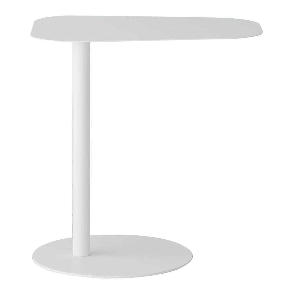 Tavolino laterale in metallo 50 x 50 x 38 cm bianco 03_0008621