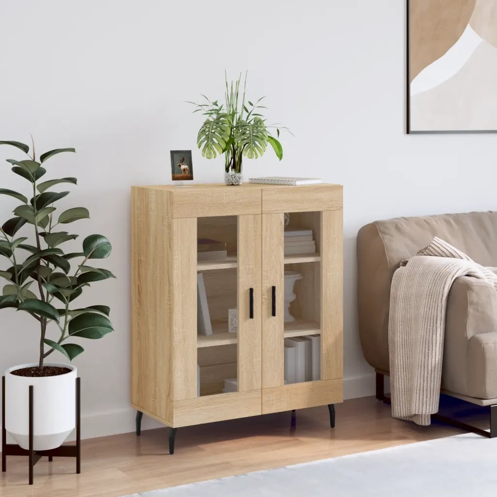 Credenza-Buffet-Armadio da cucina Rovere Sonoma 69,5x34x90 cm in Legno Multistrato 722657