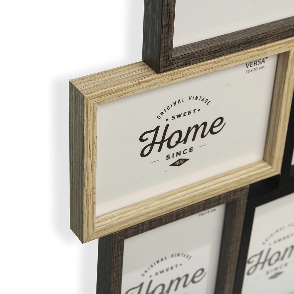 Cornice multiple 8 foto in legno mdf da parete