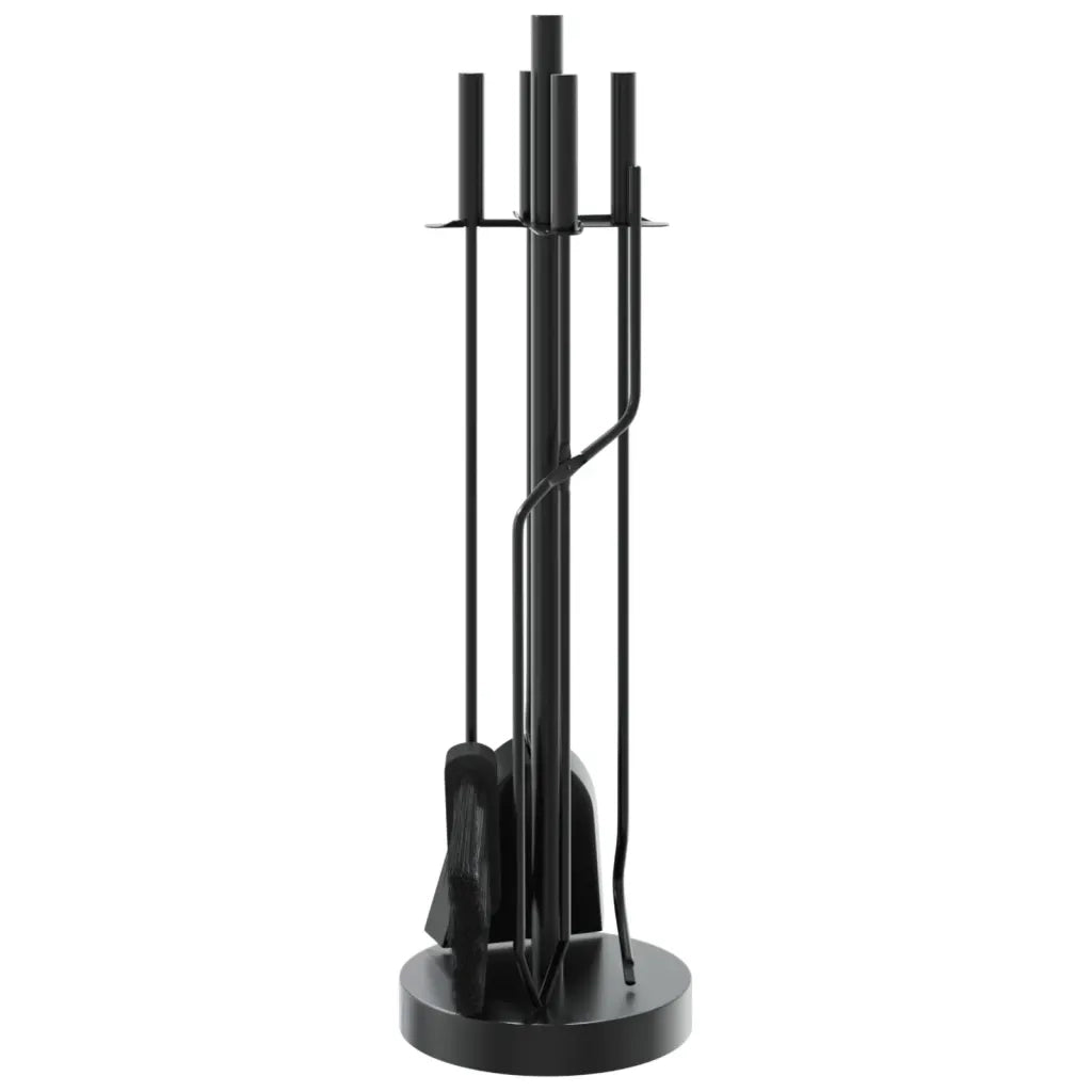 Set di attrezzi per camino 5 pezzi 18x66 cm in acciaio CFW2512936