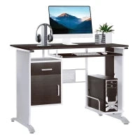 Scrivania per Computer Porta PC, Scrivania per Cameretta e Ufficio con Cassetto Legno 100x52x75 cm