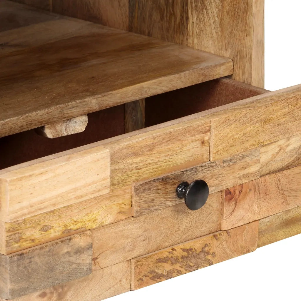 Tavolino da Salotto 90x50x35 cm in Legno Massello di Mango 320467