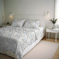 Copripiumino Matrimoniale con Stampa sul Sacco e Federe Linea River Tarim