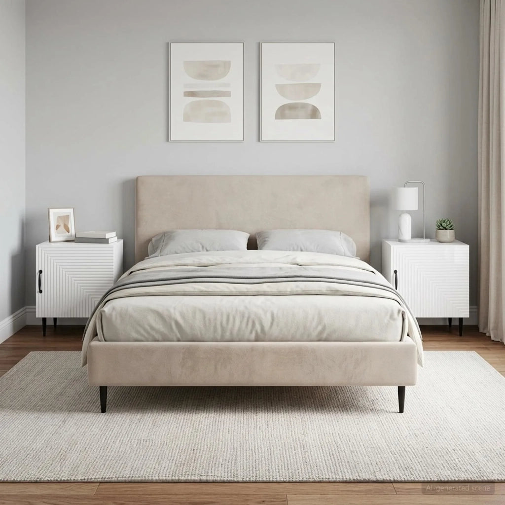 Armadio da Notte 2 pcs Bianco Lucido 43 x 34,5 x 50 cm 894804