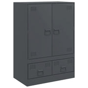 Credenza | Madia | Buffet da pranzo | Armadio da pranzo Antracite 67x39x95 cm in Acciaio