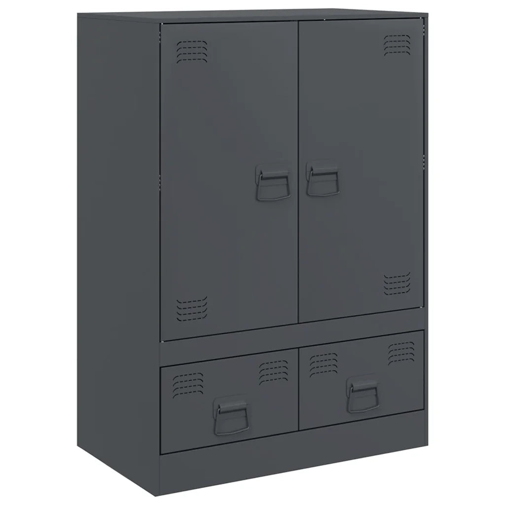Credenza | Madia | Buffet da pranzo | Armadio da pranzo Antracite 67x39x95 cm in Acciaio