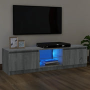 Mobile Porta TV con Luci LED Grigio Sonoma 120x30x36 cm 815709