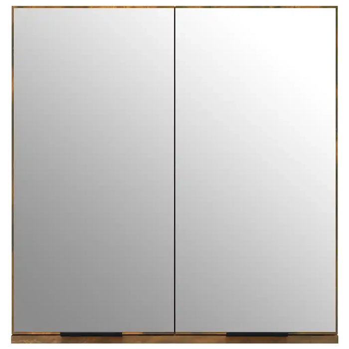 Armadietto a Specchio da Bagno Rovere Fumo 64x20x67 cm cod mxl 68014