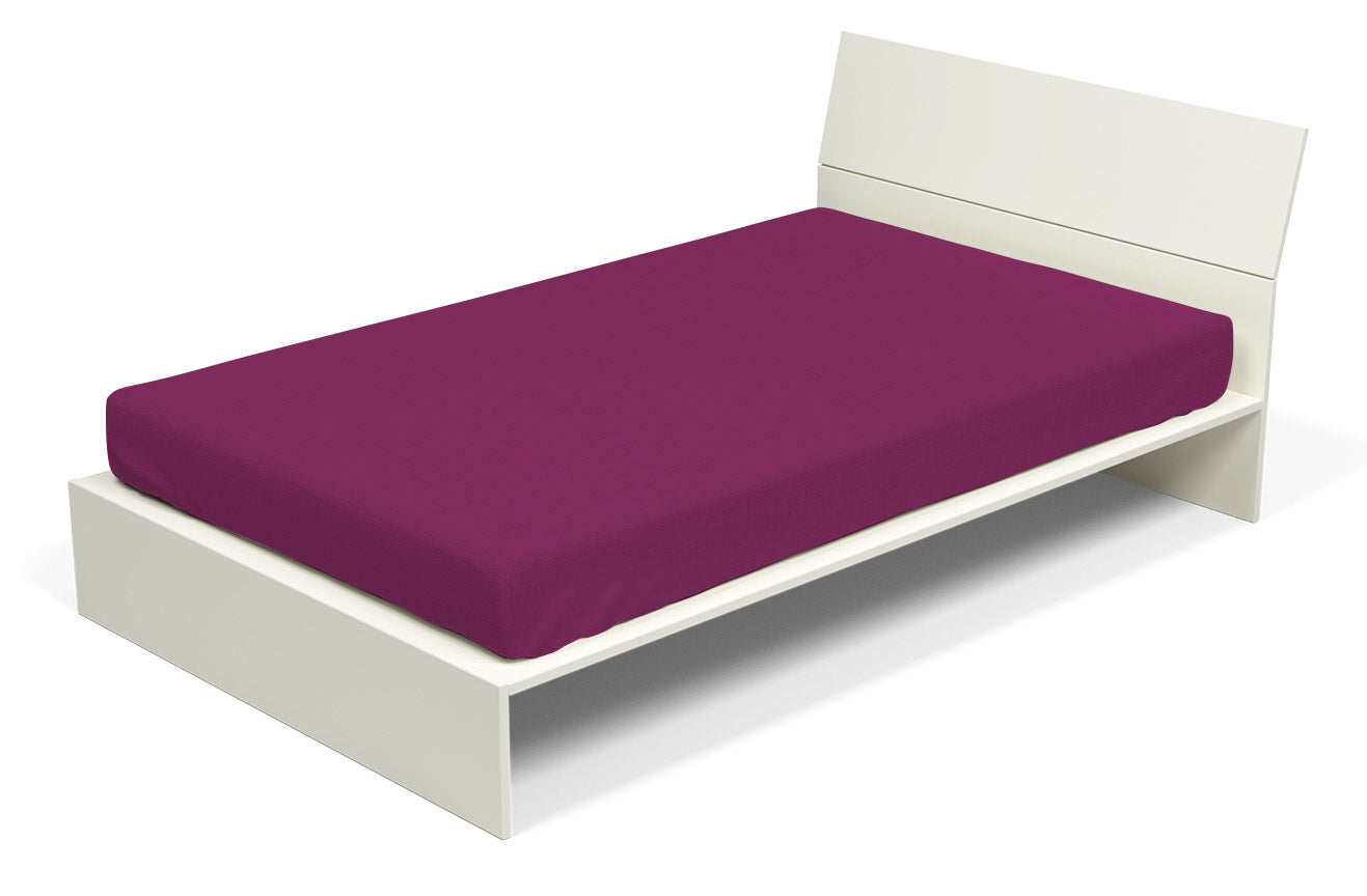 Lenzuolo Sotto con Angoli ed Elastico Tinta Unita Fucsia 1 Piazza e Mezzo