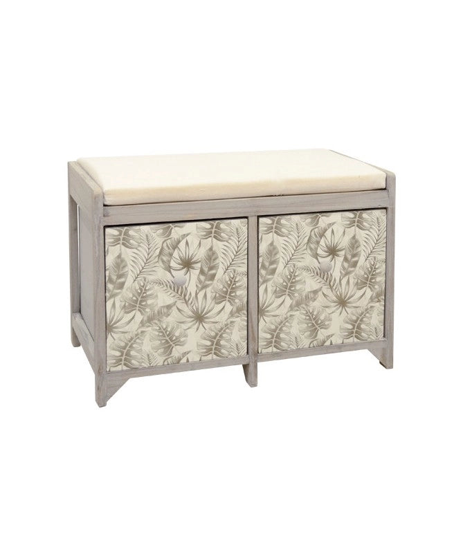 CASSAPANCA FOGLIE 2 CASSETTI BEIGE E GRIGIO