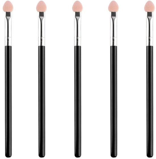 Pennelli per ombretto 5 pezzi - Applicatore a doppia faccia - Pennelli per trucco occhi - Strumenti cosmetici - Materiale comodo - Riciclabile - Pennelli per trucco