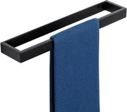 Handdoekhouder senza fori 40CM Handdoekhouder nera senza fori Adesivo autoattacco per parete Maniglione in acciaio inossidabile per asciugamani bagno e cucina