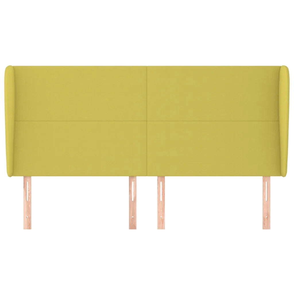 Testiera ad Orecchio Verde 203x23x118/128 cm in Tessuto