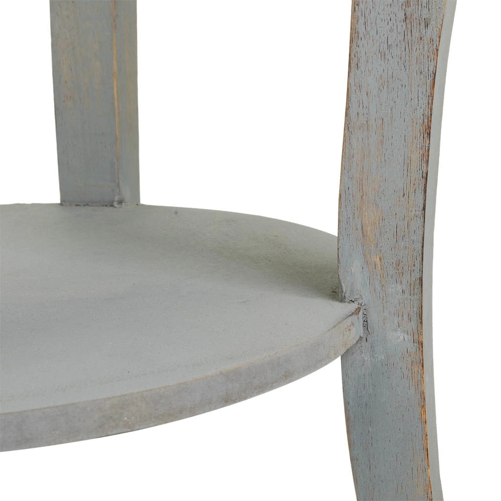 Tavolino da caffè in legno grigio artigianale 45x45x60h cm