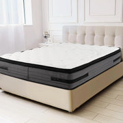 Materasso in Memory Foam 32 cm, Materasso alla Francese 140 x 200 cm con Rivestimento in Tessuto a Maglia, 7 Zone, Ideale per Appartamento Dormitorio Hotel