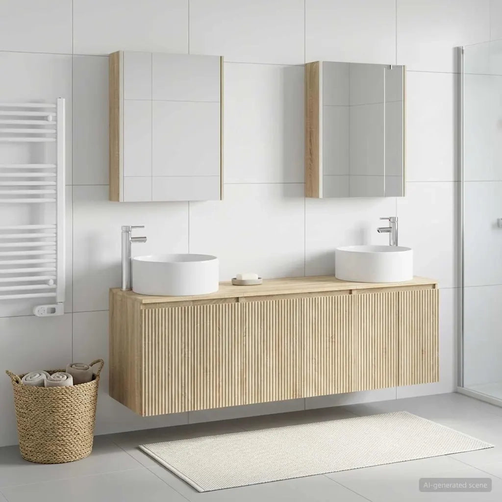 Set di Armadi da Bagno 5 pcs Rovere Sonoma Legno ingegnerizzato 3406569
