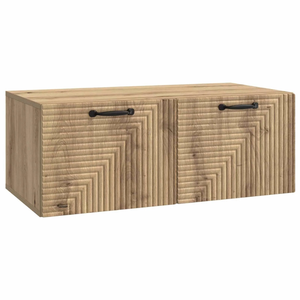 Mobile Porta TV da Muro Rovere Artigianale 78,5 x 41 x 30 cm 898694