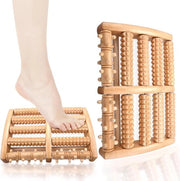 Apparecchio di Massaggio Premium per la Massaggio del Piede con Rullo di Legno, Hielspoor per Plantaire e Fasciitis, Zona di Riflessologia del Piede in Legno per la Casa e l'Ufficio, 2 Pezzi