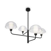 Maytoni Lampadario moderno Memory 4 luci E14 nero metallo ceramica