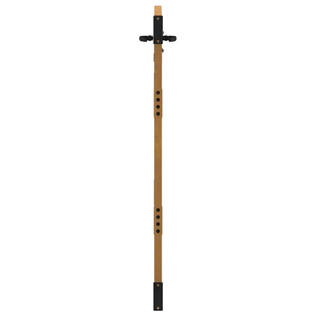 Cancello da giardino 85x150 cm in acciaio Corten e bambù 153235