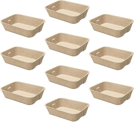 Set di 10 gusci per gatto in cartone - 100% carta - 405 x 30 cm