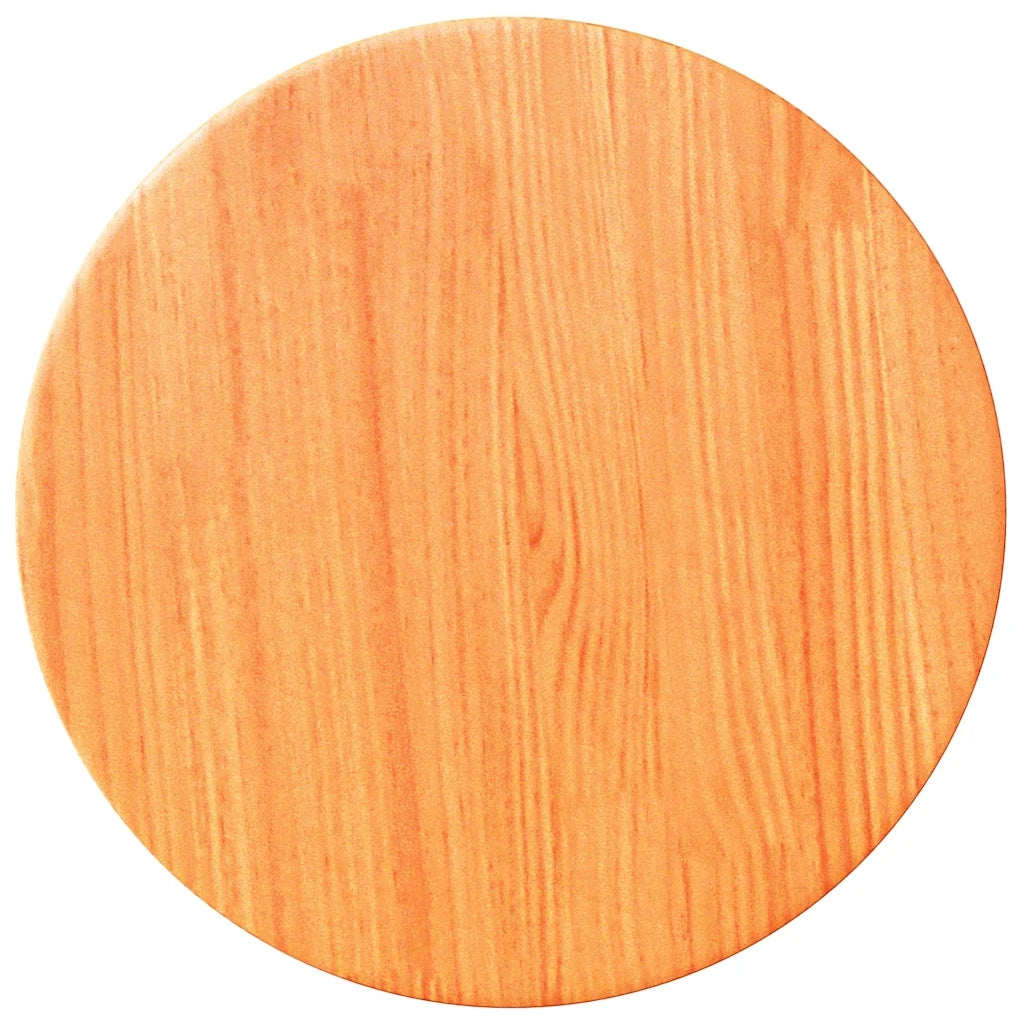 Piano Tavolo Rotondo Marrone Cera Ø30x2,5cm Legno Massello Pino 847124