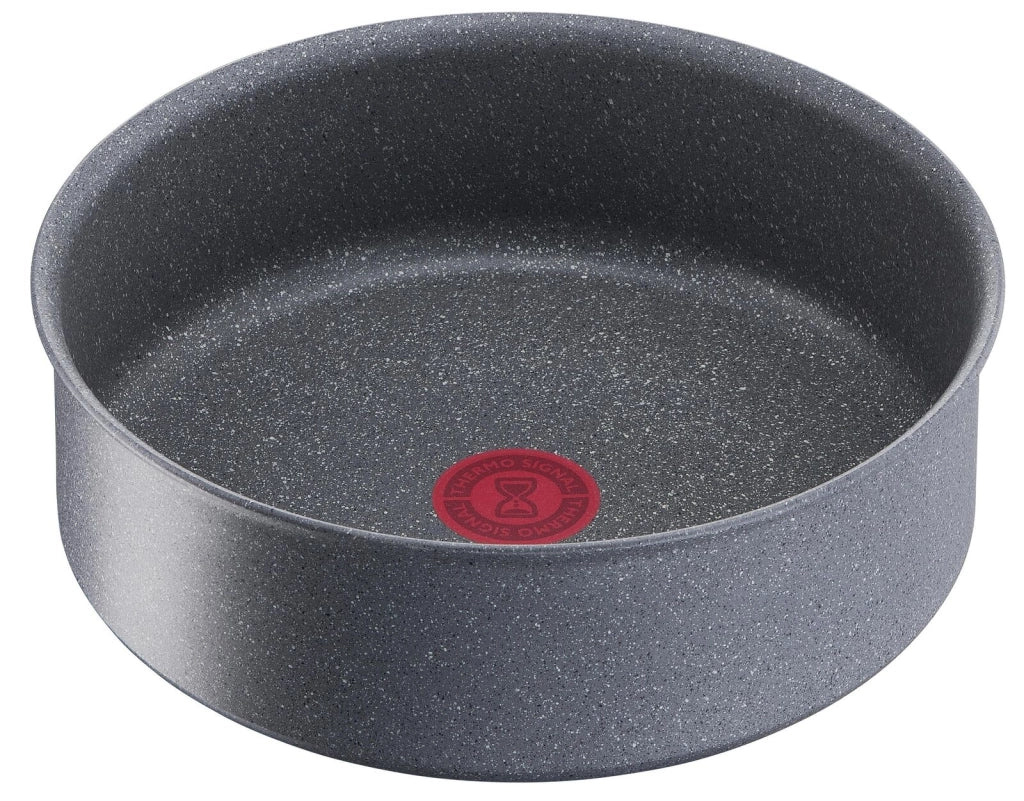 Lagostina 2100127317 Ingenio Mineralis Tegame Antiaderente 24 cm Alluminio Riciclato Manico Amovibile Induzione colore Grigio