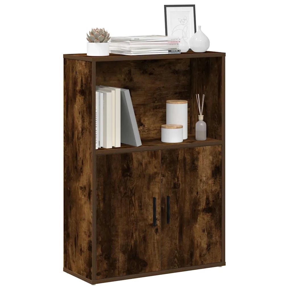 Libreria Rovere Fumo 60x24x85 cm in Truciolato 860413