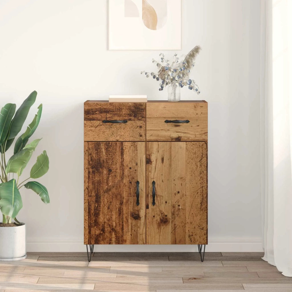 Credenza | Madia | Buffet da pranzo | Armadio da pranzo Legno vecchio 69,5 x 34 x 90 cm Legno multistrato