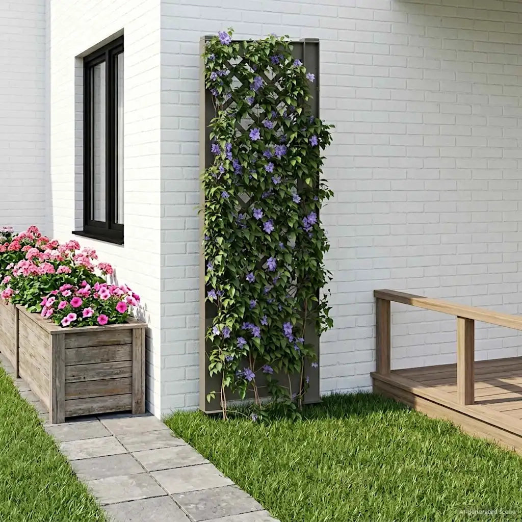Trellis con Punta Grigio 43 x 6 x 165 cm PP CFW8185149