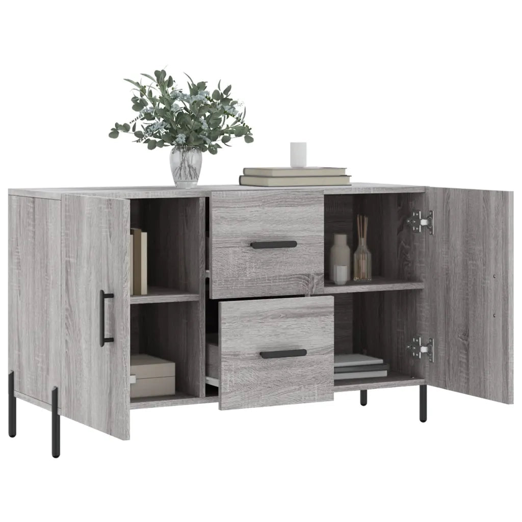 Credenza Grigio Sonoma 100x36x60 cm in Legno Multistrato 828186