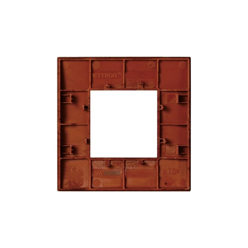 Placca Plastica Serie Venus 2P Colore Radica Compatibile Con Vimar Arke