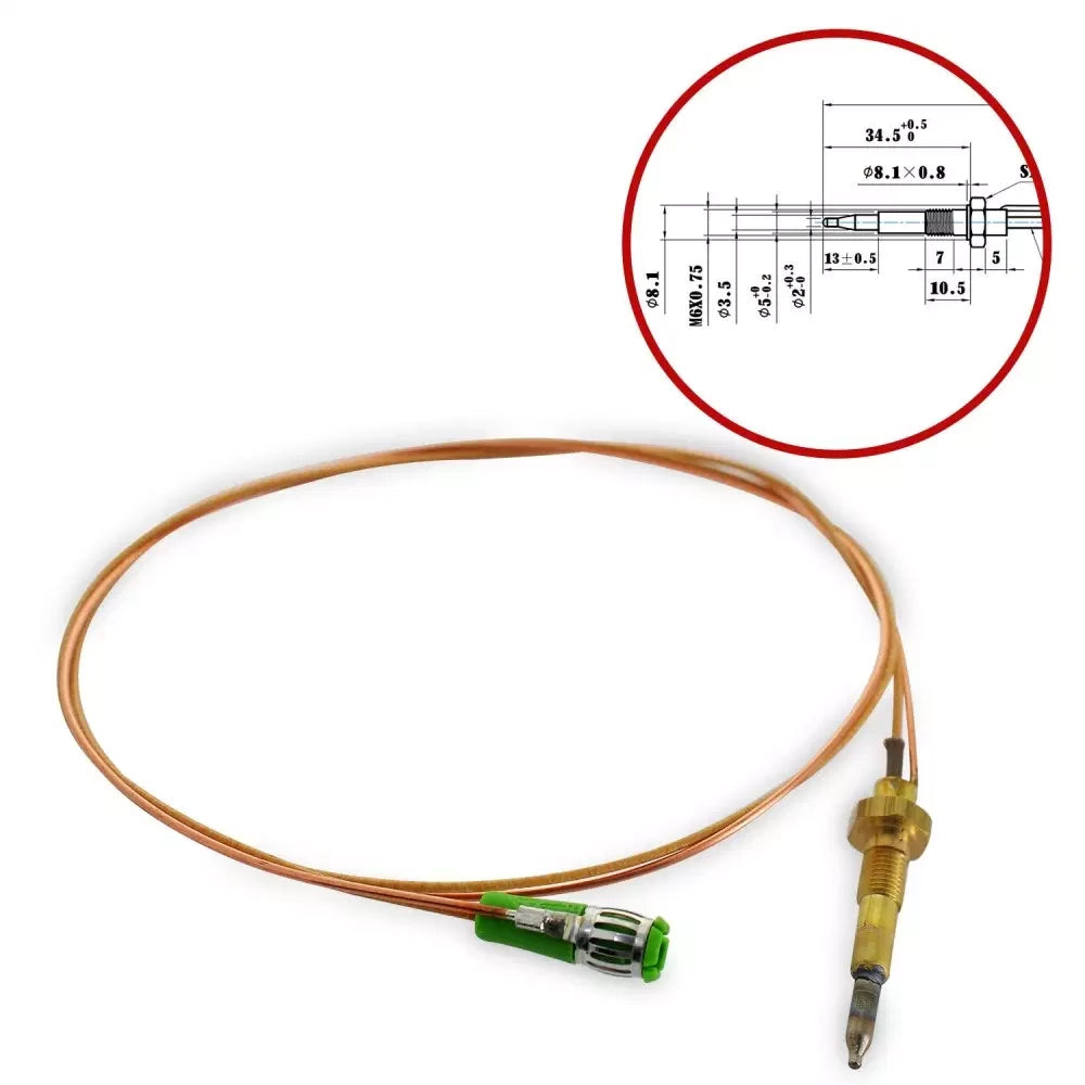 TERMOCOPPIA SICURGAS PIANO COTTURA TRIPLA CORONA ARISTON INDESIT WHIRLPOOL 43MM - Ariston Indesit