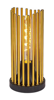 Lampada da tavolo Rabalux Roxas metallo oro/nero E27