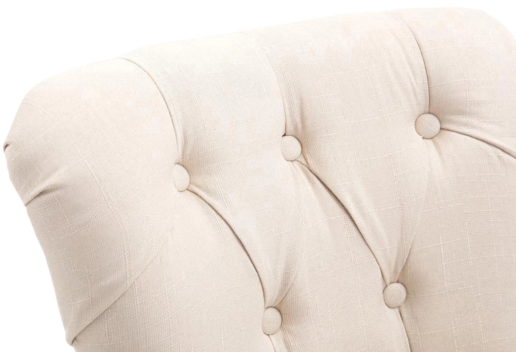 Sgabello Lakewood Stoffa antico-chiaro crema