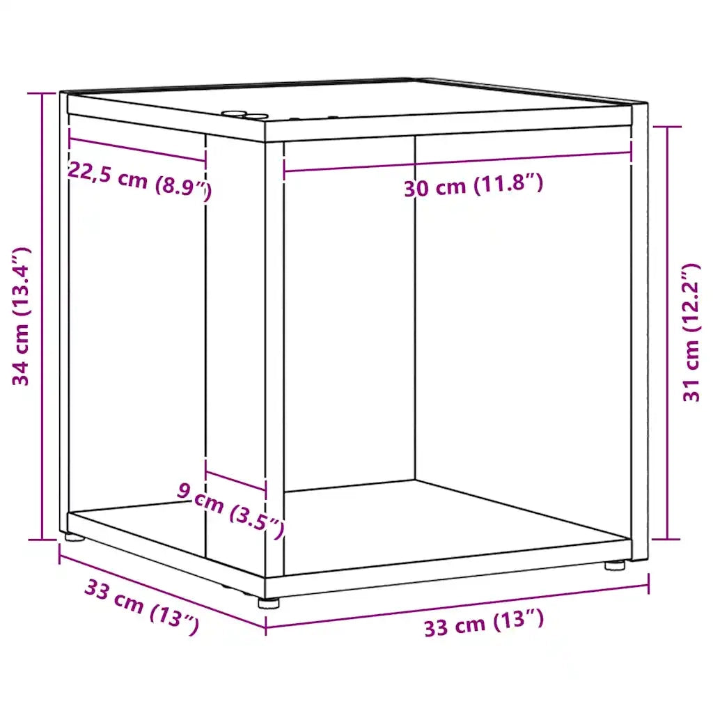 Mensole angolari 33 x 33 x 34,5 cm Legno ingegnerizzato 862689