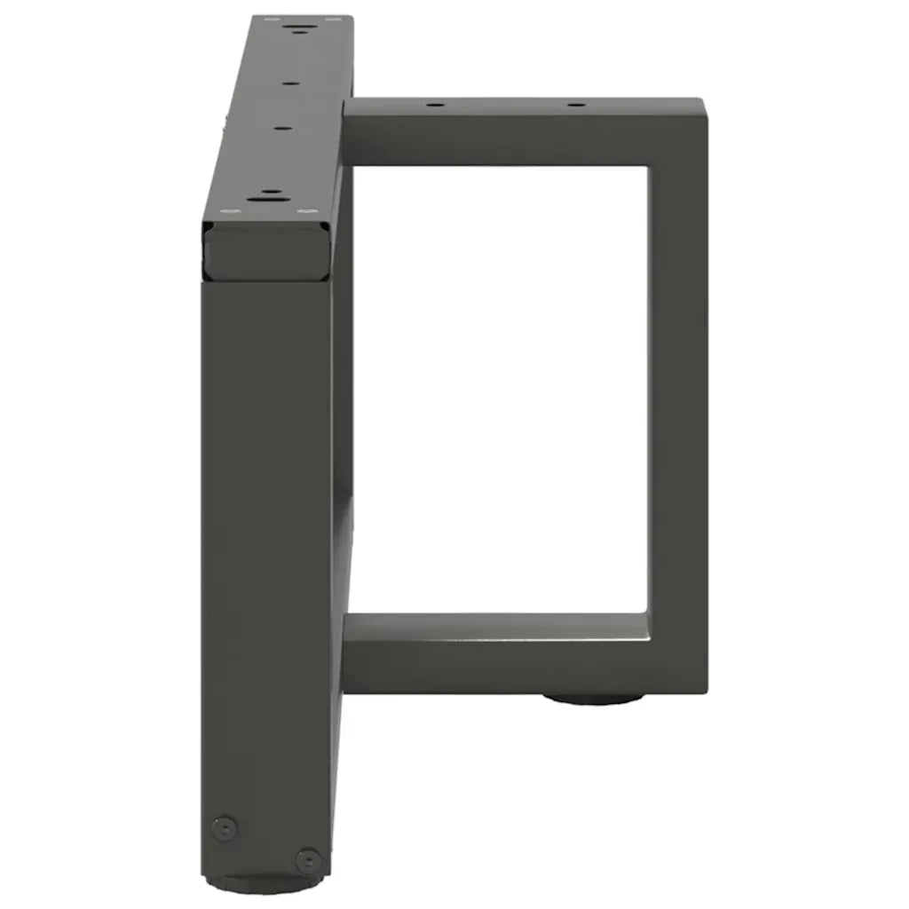 Gambe per Tavolino da CaffÃ¨ a Forma di T 2 pz Antracite 60x25x(30-31) cm Acciaio