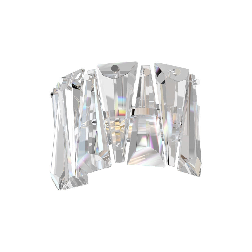Maytoni applique contemporanea Puntes 1 luce E14 cromo metallo cristalli