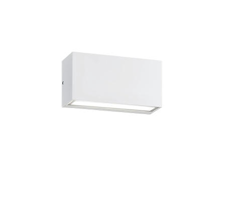 Applique Parete Esterno 2 Led Bianca Bi-emissione Doppia Luce Trent GD Trio