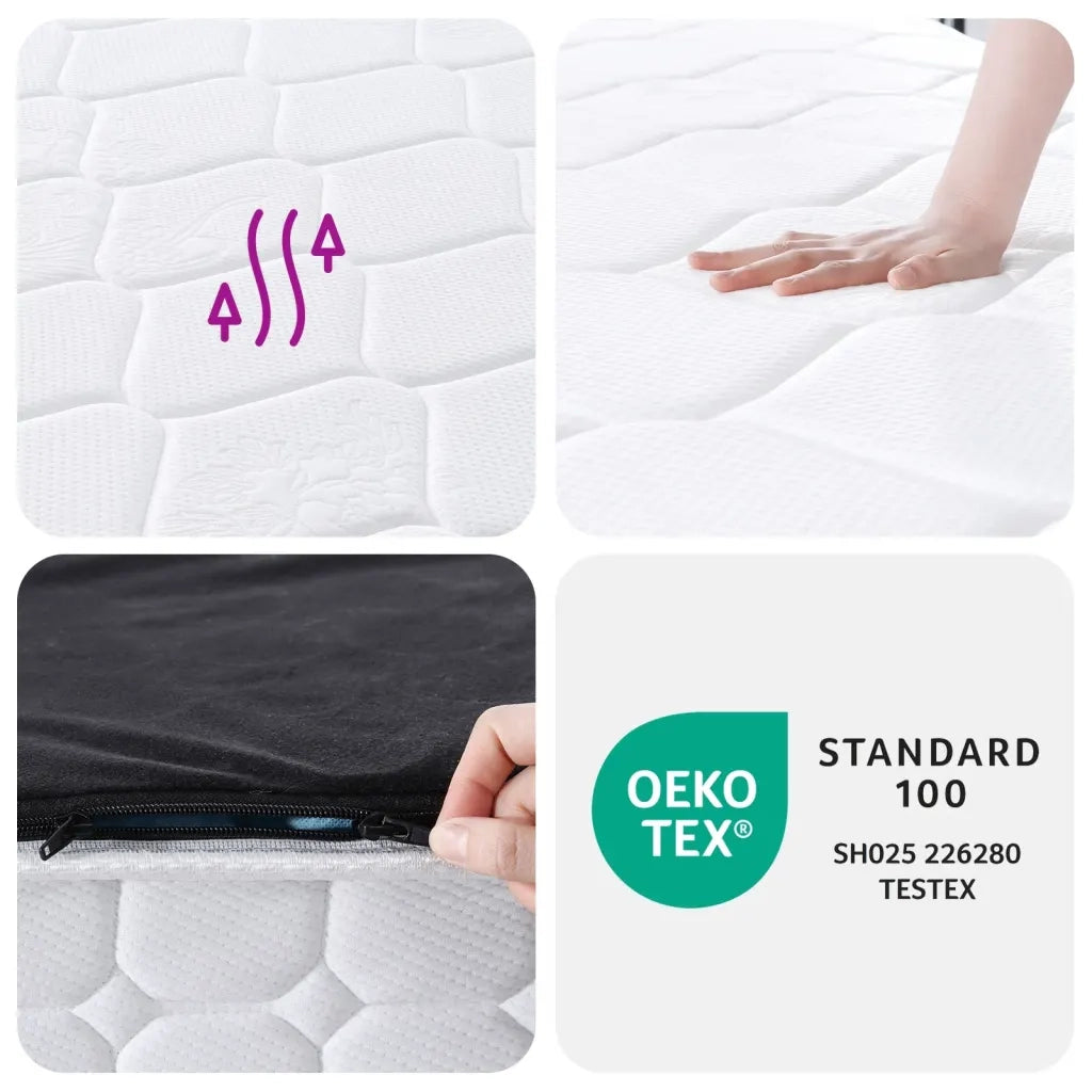 Materasso a Molle Insacchettate-Materasso per letto Medio Rigido 90x200 cm 802328